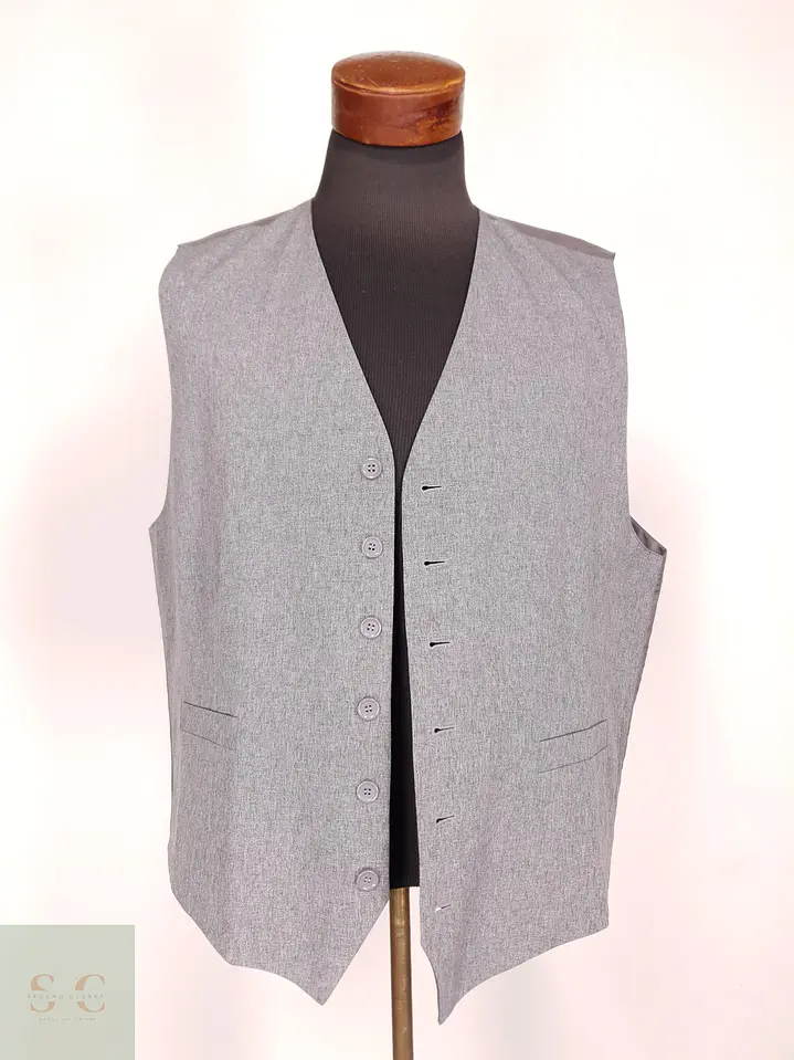 Chaleco Formal Sastre Gris Talla XL 2