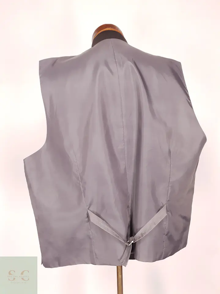 Chaleco Formal Sastre Gris Talla XL 4