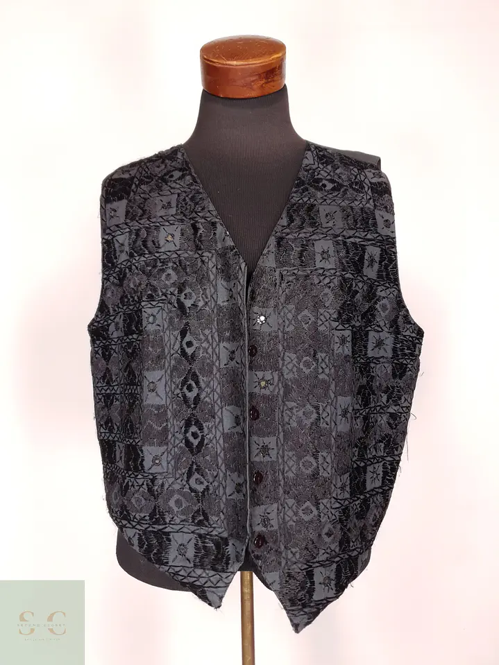 Chaleco Bordado de Algodón LW Shop Talla LXL 2