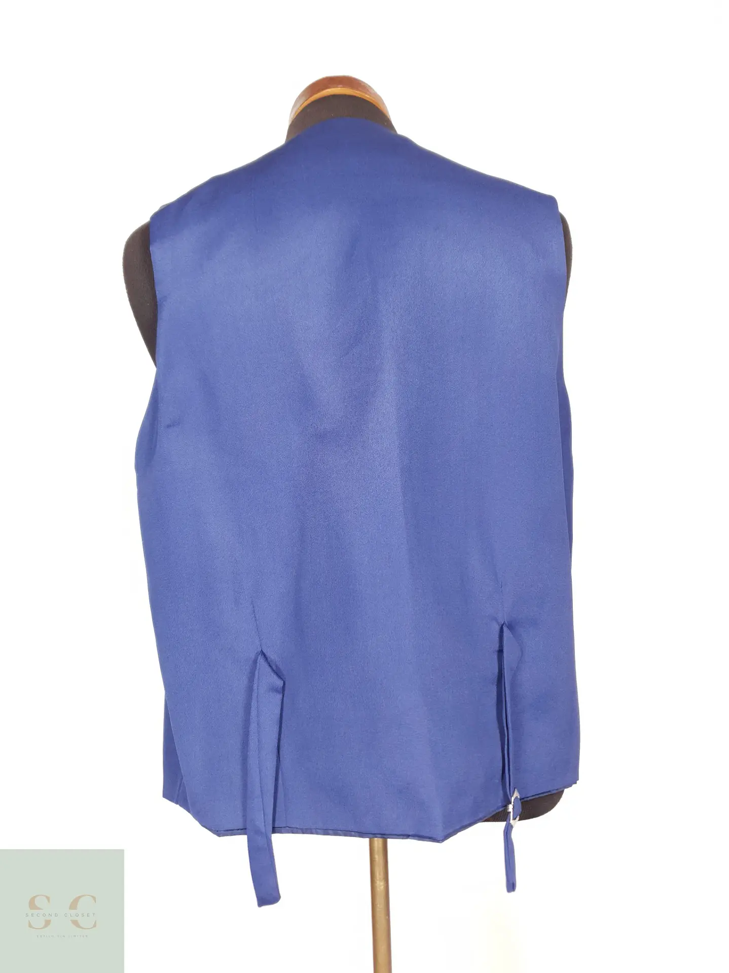 Chaleco Sastre Formal Azul Rey Talla L 4