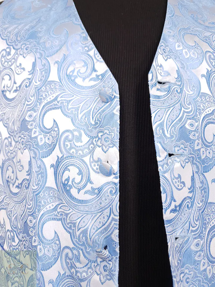 Chaleco Formal de Jacquard Paisley Enlision Talla L 3