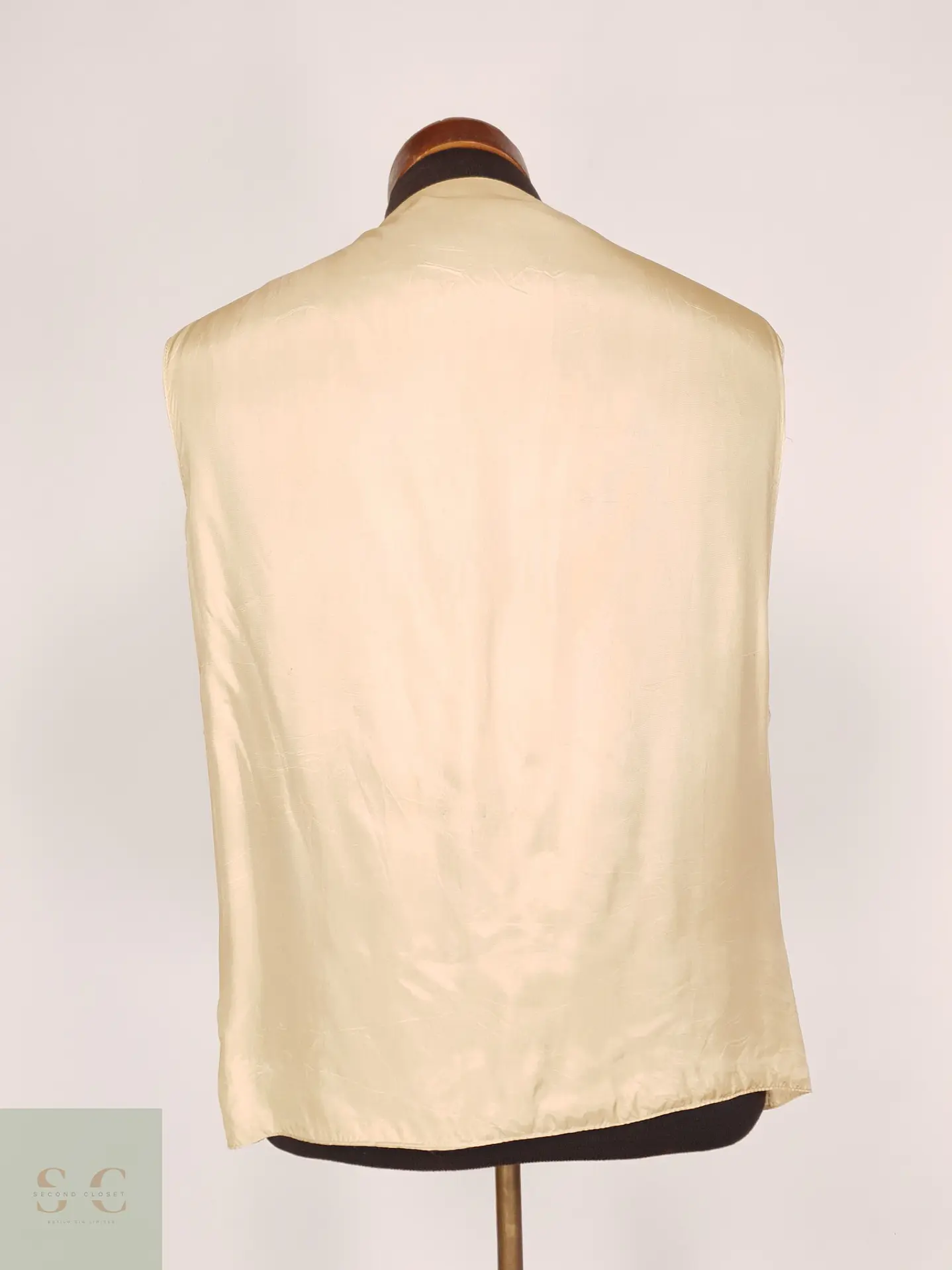 Chaleco Sastre de Lino Natural Talla LXL 4