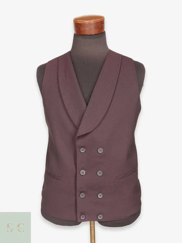 Gilet Sastre Cruzado con Solapa Chal Talla S 1