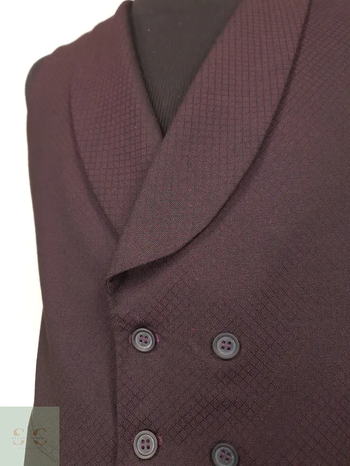 Gilet Sastre Cruzado con Solapa Chal Talla S 3