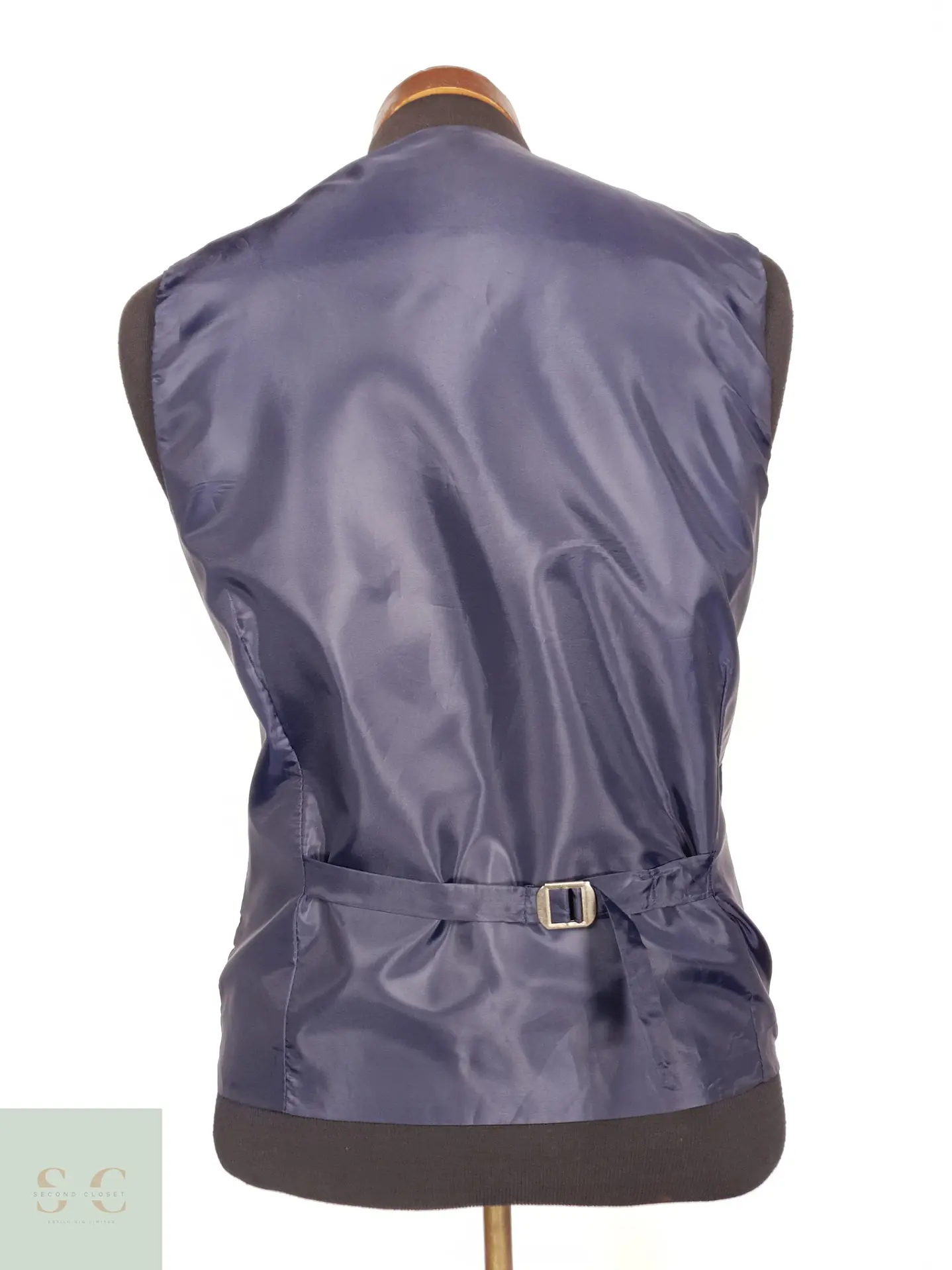 Gilet Sastre Cruzado con Solapa Chal Talla S 4