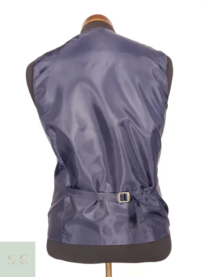 Gilet Sastre Cruzado con Solapa Chal Talla S 4