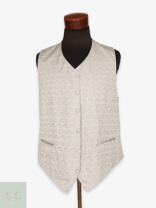 Chaleco Ceremonial de Jacquard Botánico Wilvorst Talla L