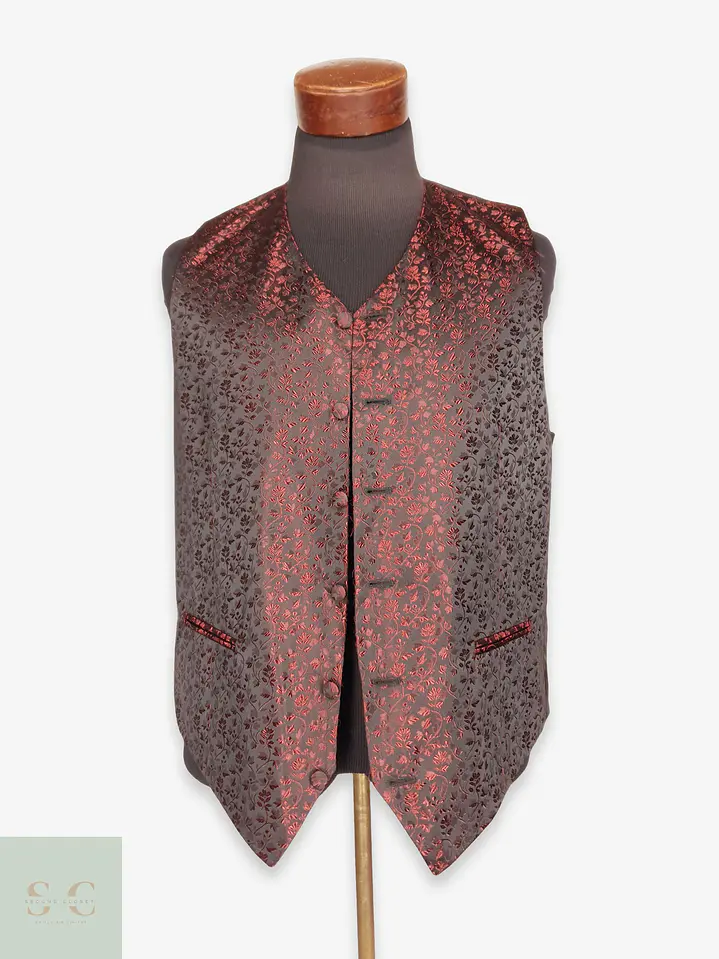 Chaleco Sastre Jacquard Brocado Wilvorst Talla M 1