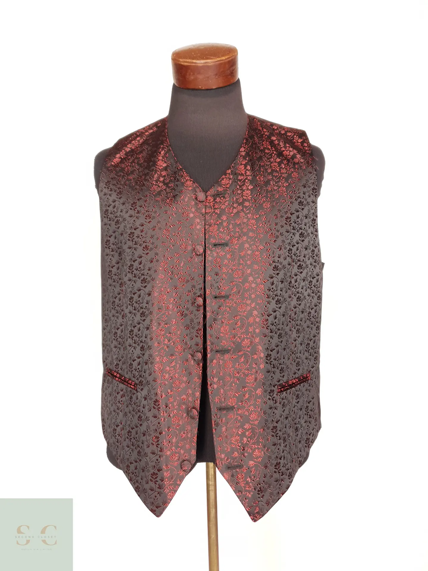 Chaleco Sastre Jacquard Brocado Wilvorst Talla M 2