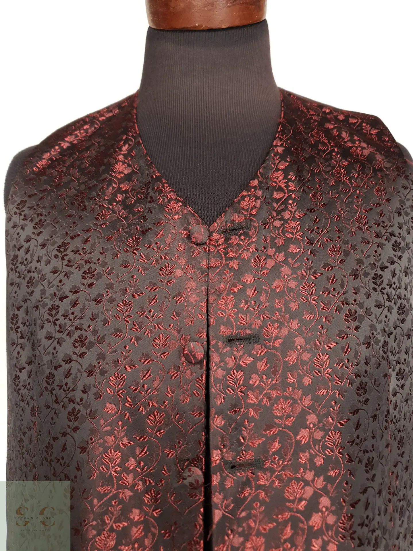 Chaleco Sastre Jacquard Brocado Wilvorst Talla M 3