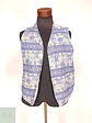 Chaleco Reversible de Lino Estampado Talla ML - Miniatura 2