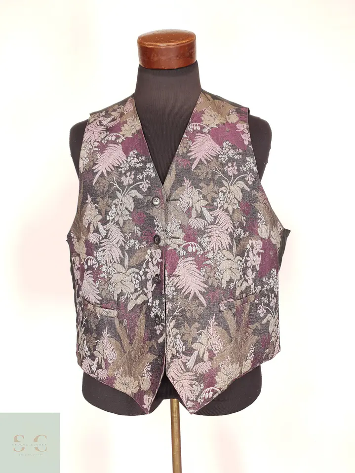 Chaleco Sastre en Jacquard Botánico New Fast Talla LXL 2
