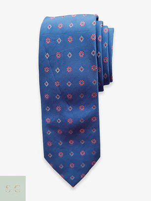 Corbata Clásica de Seda con Microdibujo Roy Robson