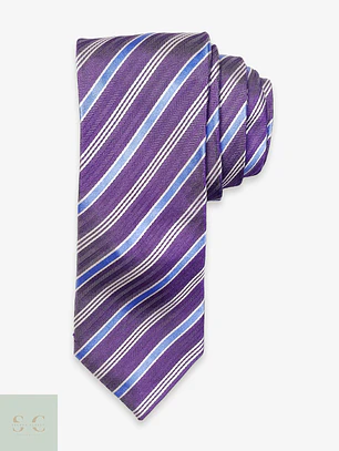 Corbata de Seda a Rayas Diagonales J.Ploenes