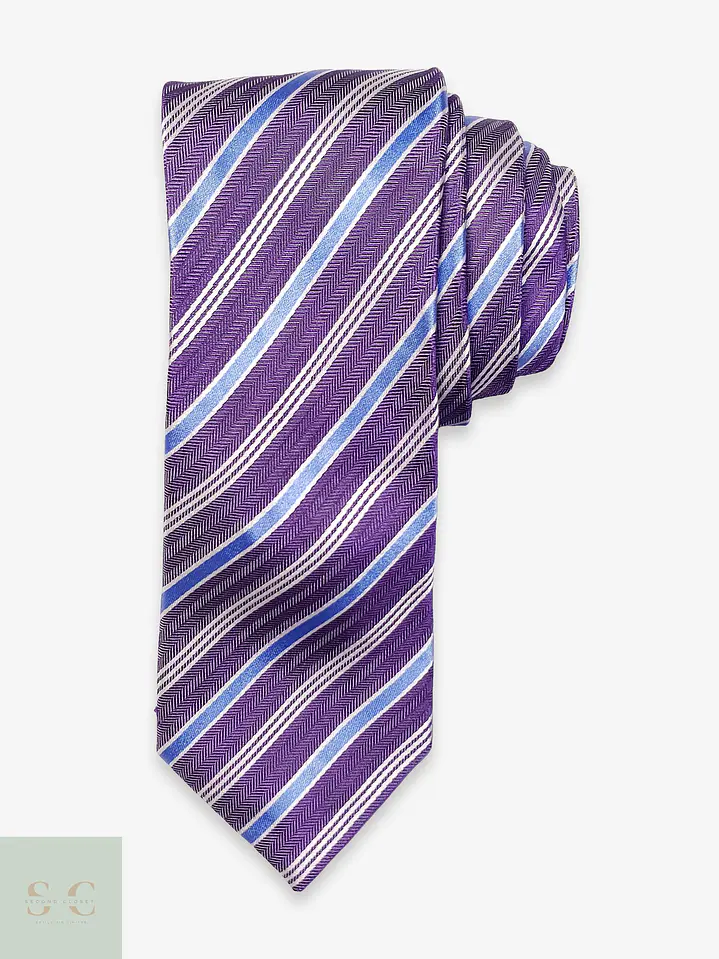 Corbata de Seda a Rayas Diagonales J.Ploenes 1