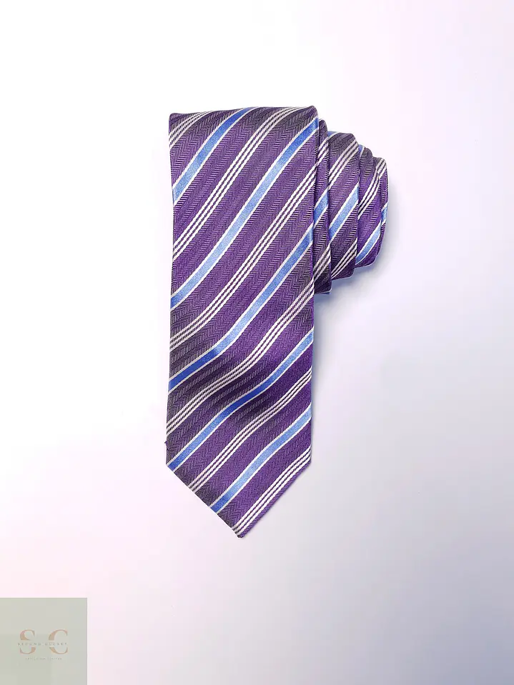 Corbata de Seda a Rayas Diagonales J.Ploenes 2