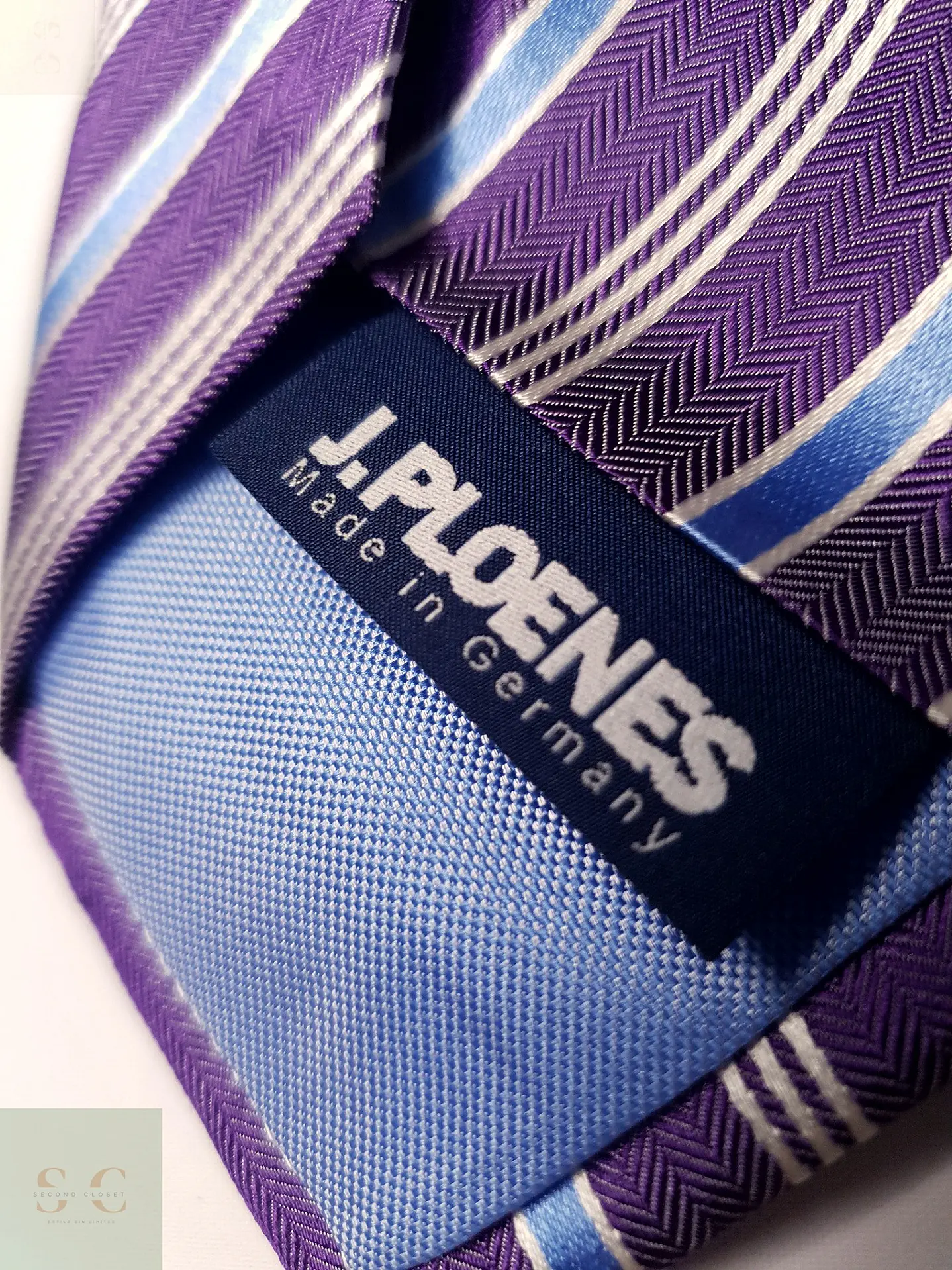 Corbata de Seda a Rayas Diagonales J.Ploenes 3