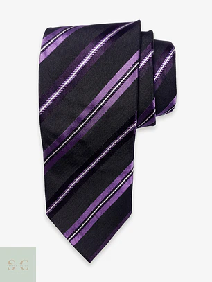 Corbata de Seda con Rayas Diagonales Selection by s.Oliver