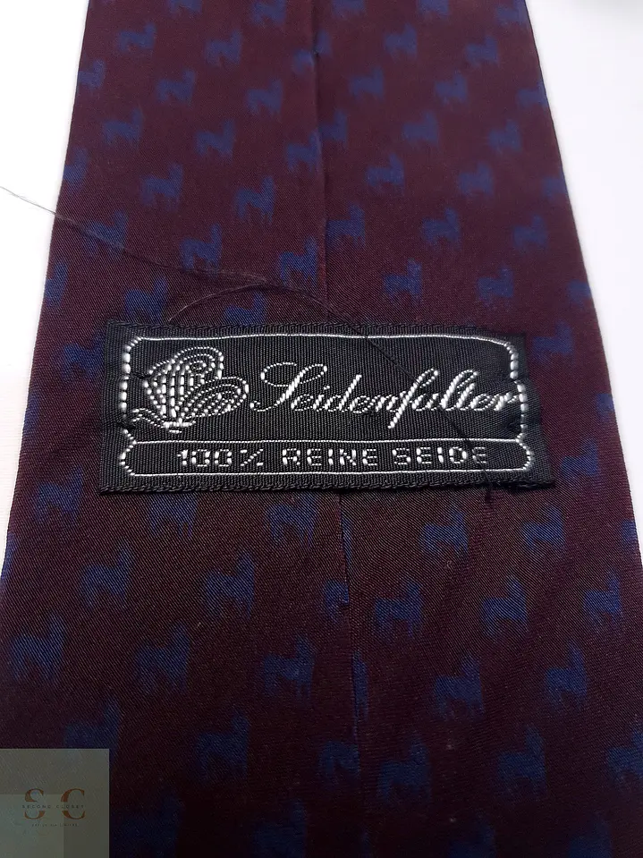 Corbata Clásica de Seda con Microestampado Seidenfutter 3
