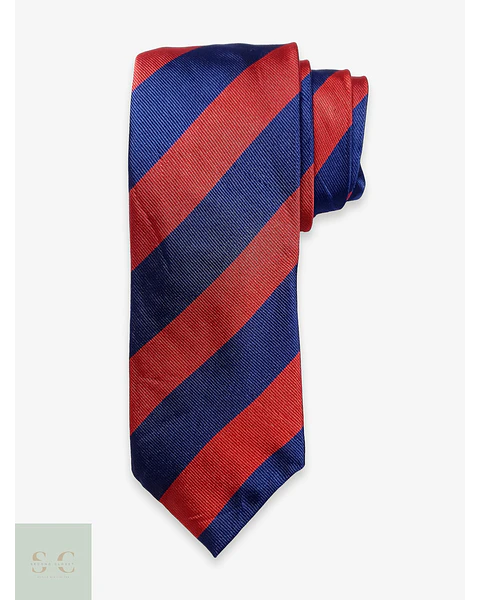 Corbata Regimental de Seda a Rayas Anchas