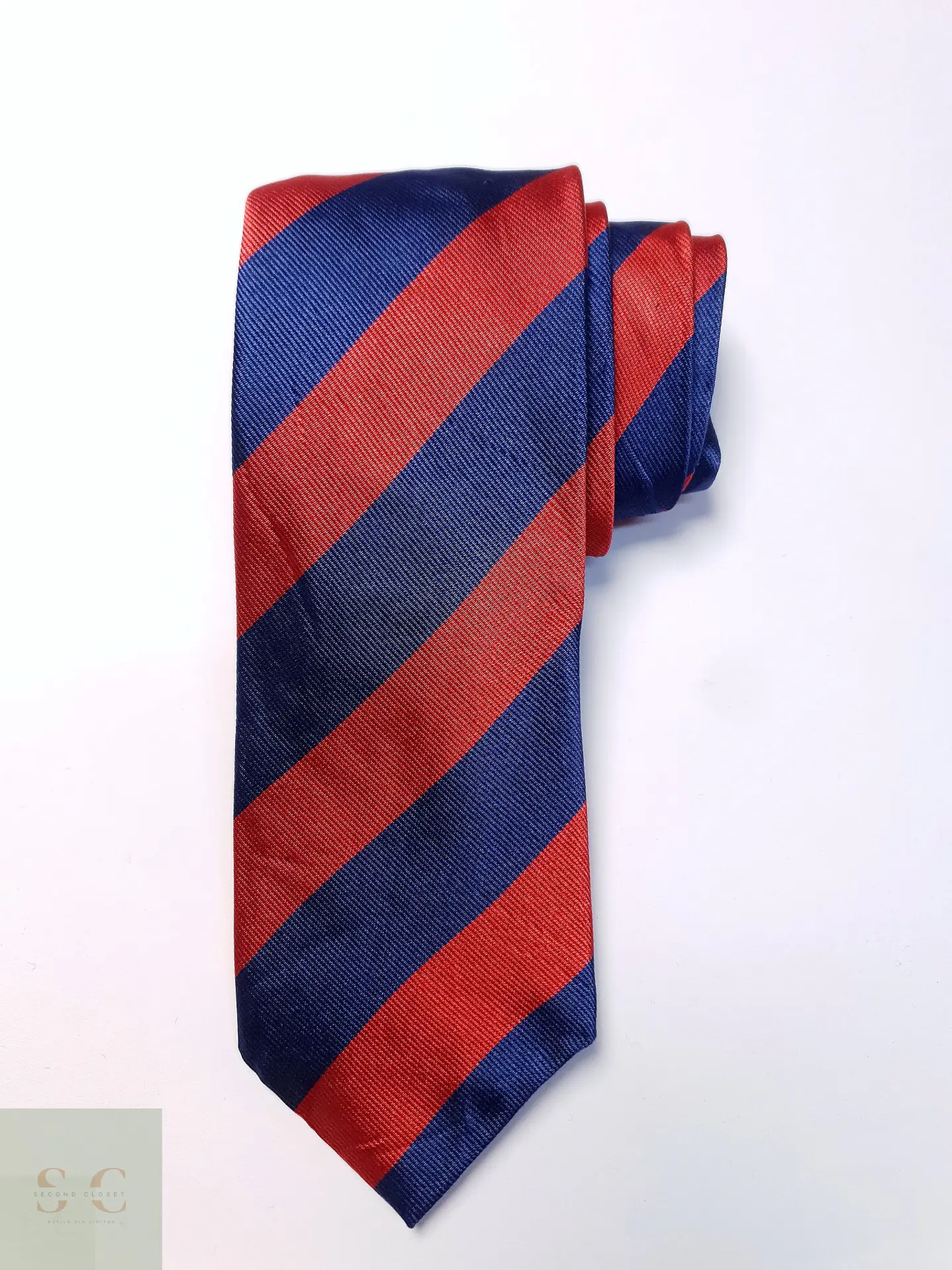 Corbata Regimental de Seda a Rayas Anchas 2
