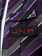 Corbata de Seda a Rayas Diagonales UNA - Miniatura 3