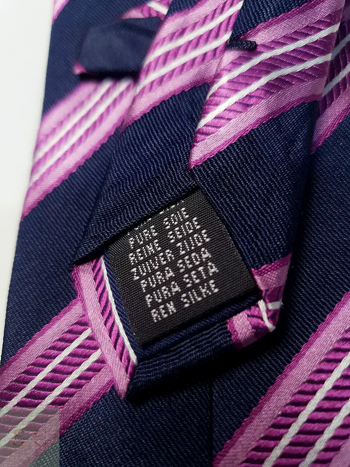 Corbata Clásica de Seda a Rayas Diagonales 3