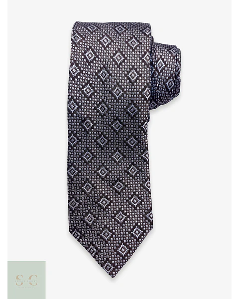 Corbata de Seda Micro-Geométrica Tino Cosma