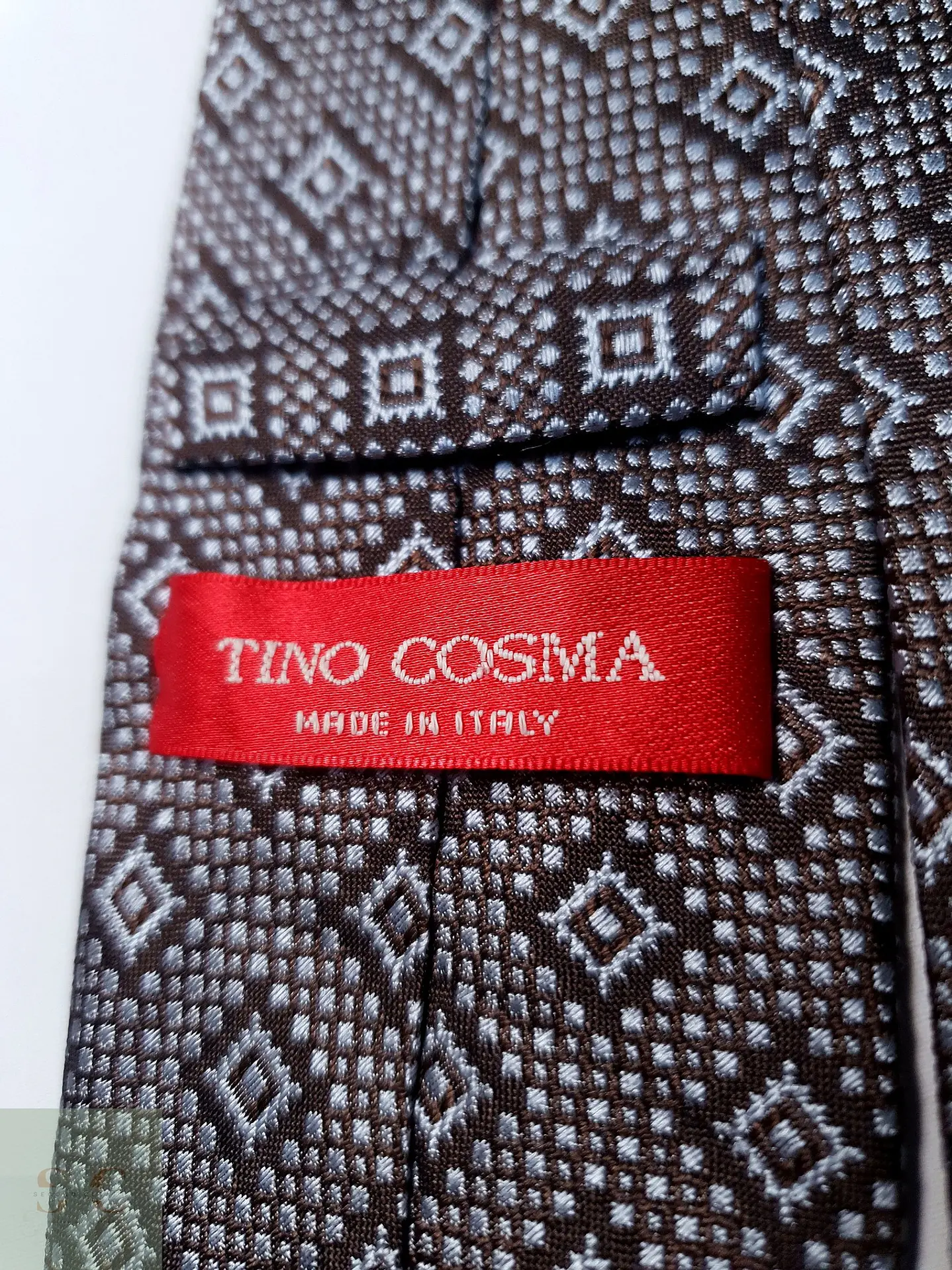 Corbata de Seda Micro-Geométrica Tino Cosma 3