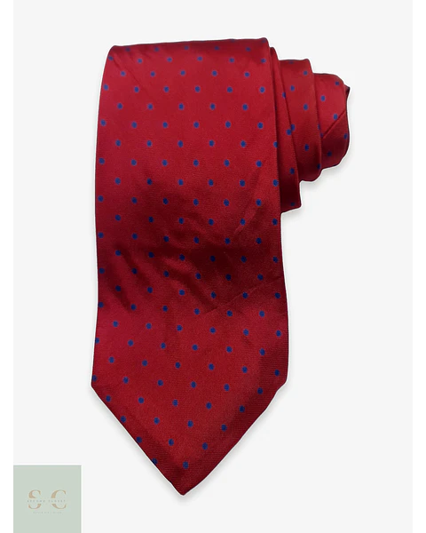 Corbata de Seda Jacquard con Lunares John Comfort