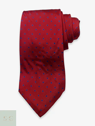 Corbata de Seda Jacquard con Lunares John Comfort