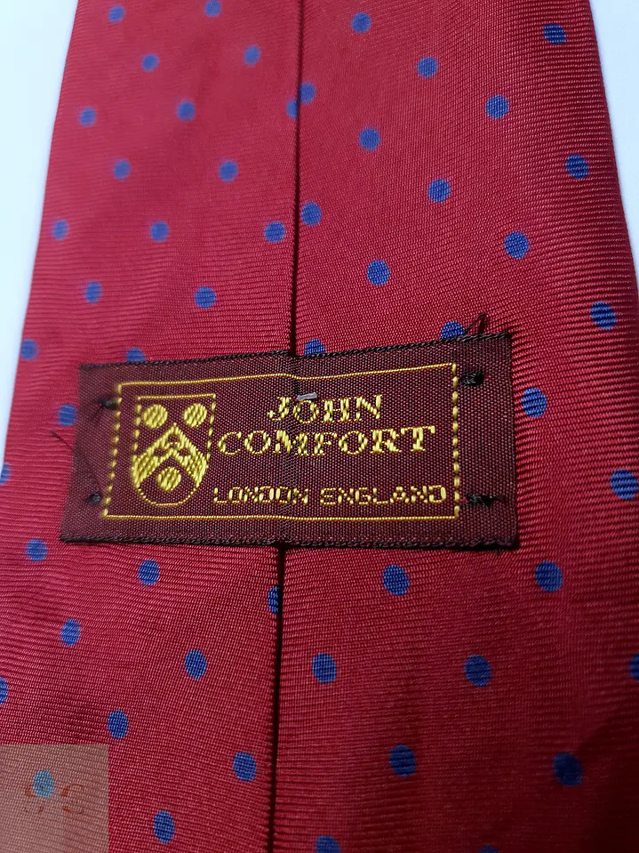 Corbata de Seda Jacquard con Lunares John Comfort 3