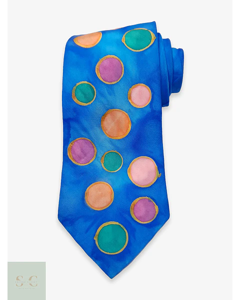 Corbata de Seda con Patrón Artístico Artys