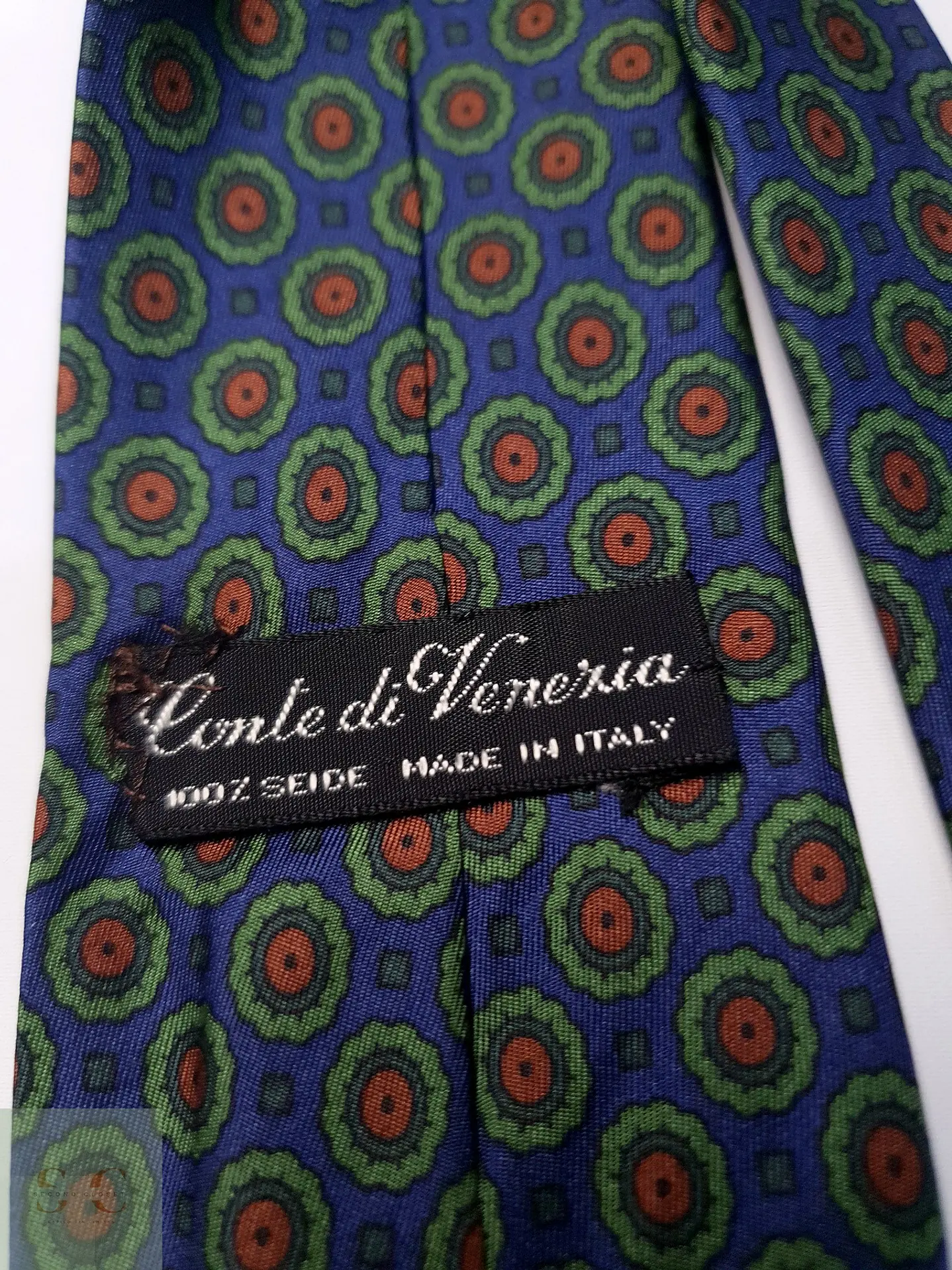 Corbata Clásica de Seda con Motivo Geométrico Conte di Venezia 3