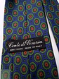 Corbata Clásica de Seda con Motivo Geométrico Conte di Venezia - Miniatura 3