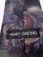 Corbata de Seda en Patrón Paisley Henry Grethel - Miniatura 3