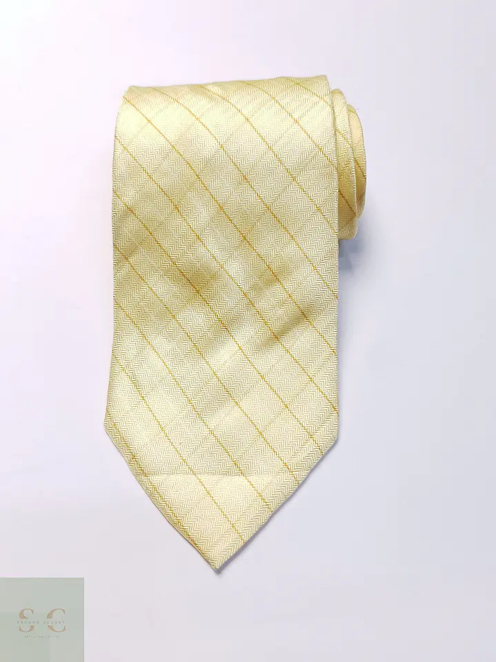Corbata de Seda Tejida en Espiga a Cuadros Tie Rack 2