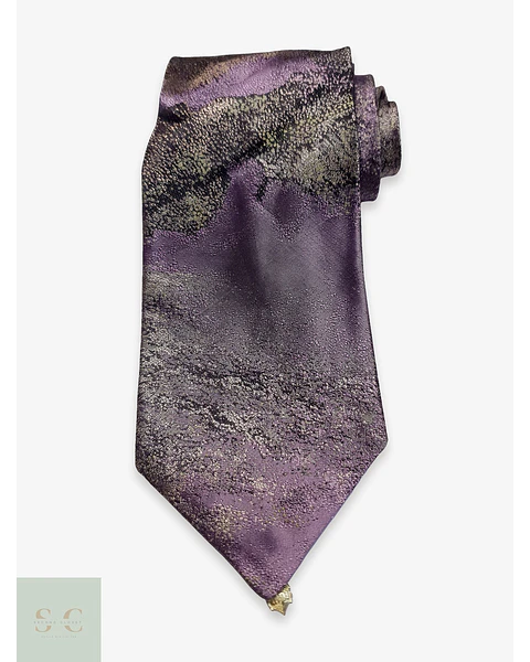 Corbata de Seda Tejida Motivo Jacquard Alpi