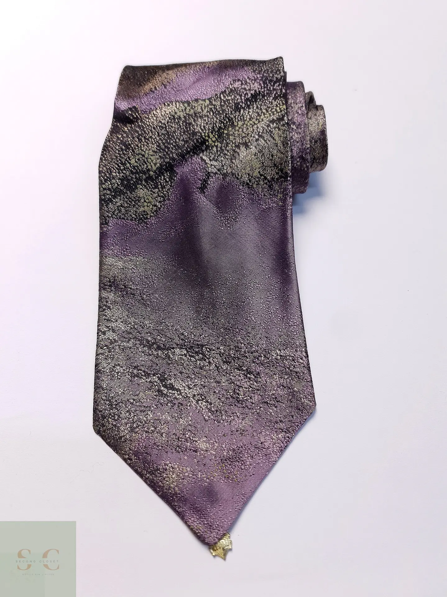 Corbata de Seda Tejida Motivo Jacquard Alpi 2