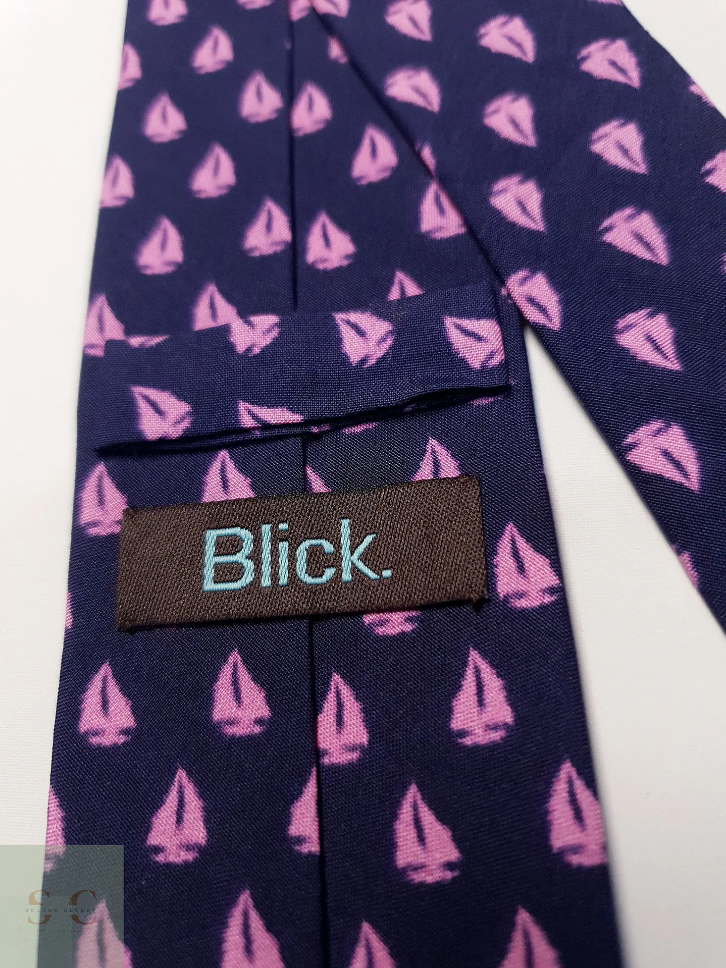 Corbata de Seda Estampada con Motivo Náutico Blick. 3