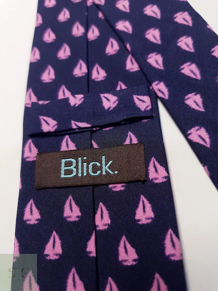 Corbata de Seda Estampada con Motivo Náutico Blick. 3