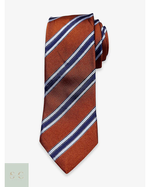 Corbata de Seda de Rayas Diagonales Ascot