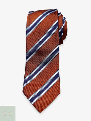 Corbata de Seda de Rayas Diagonales Ascot