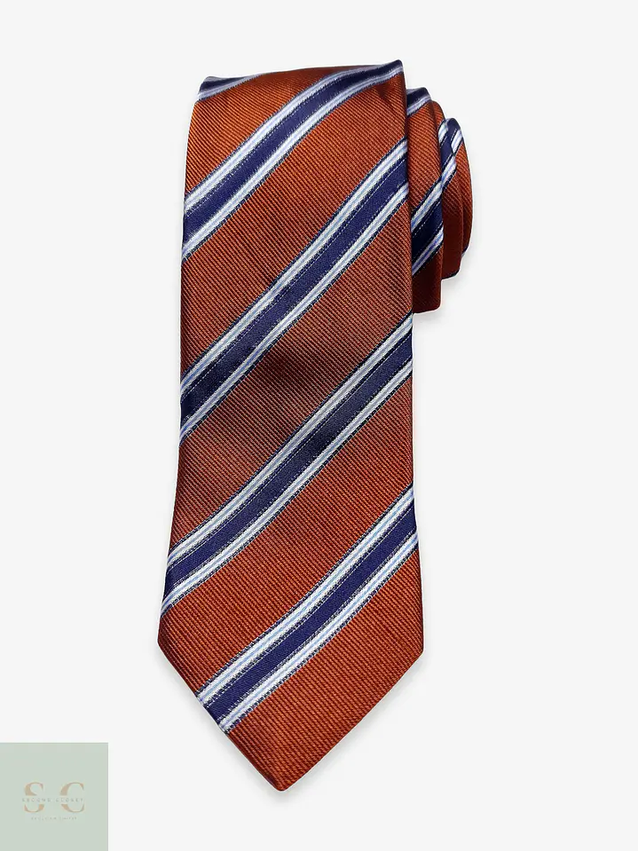 Corbata de Seda de Rayas Diagonales Ascot 1