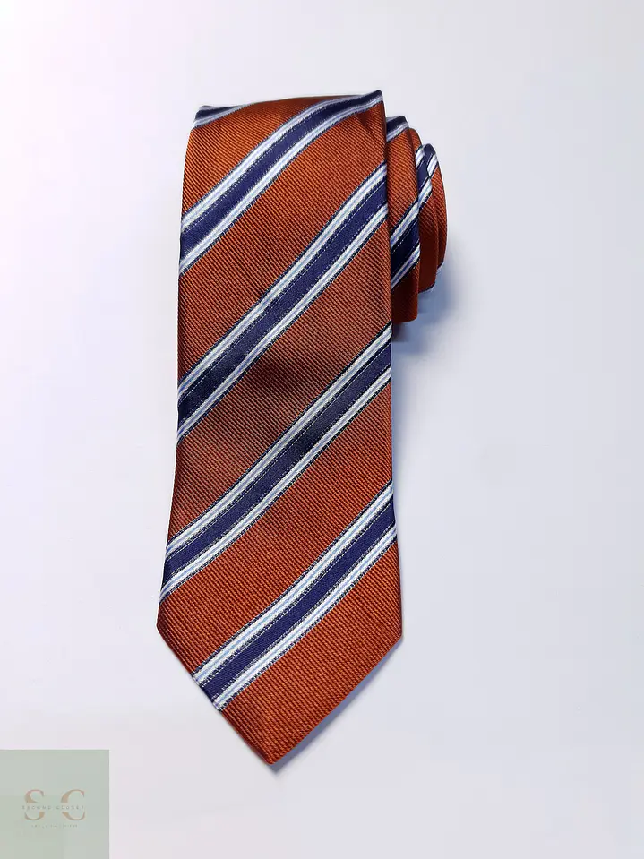 Corbata de Seda de Rayas Diagonales Ascot 2