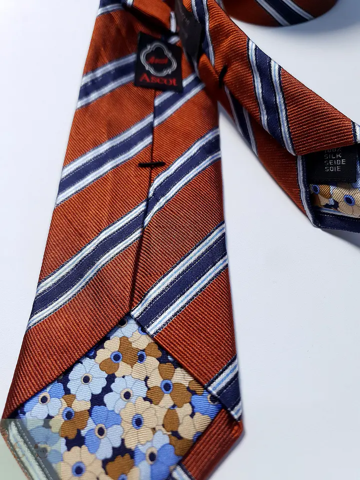 Corbata de Seda de Rayas Diagonales Ascot 3