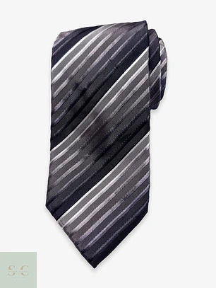 Corbata de Seda en Rayas Degradé Only First