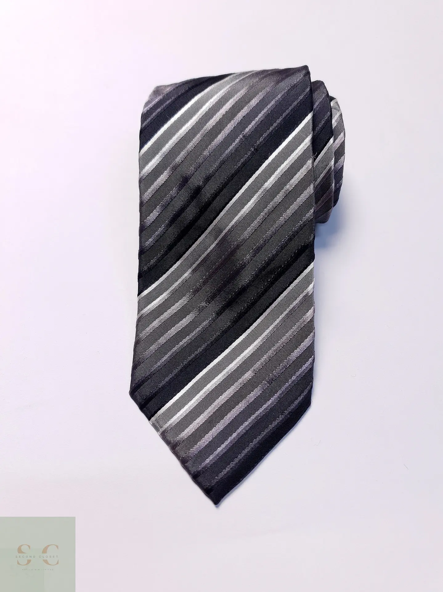 Corbata de Seda en Rayas Degradé Only First 2