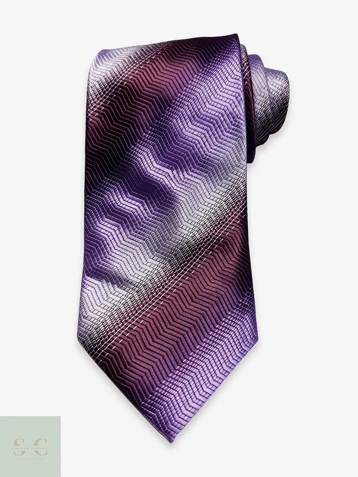 Corbata Texturada con Motivo Chevron MC Vincent 1