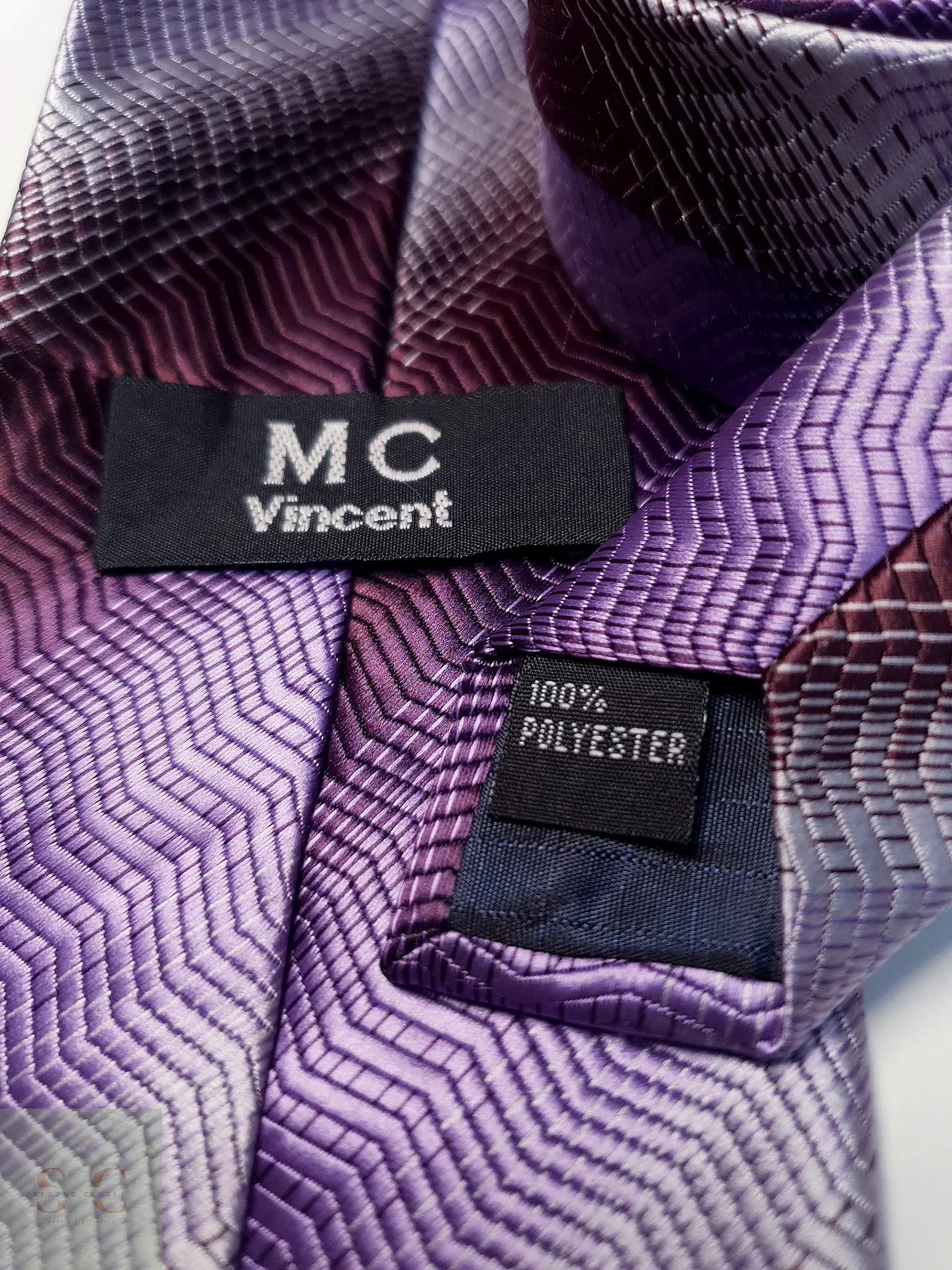 Corbata Texturada con Motivo Chevron MC Vincent 3